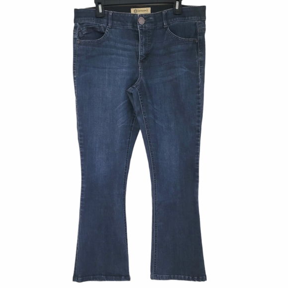Democracy "Ab" Solution dark wash boot cut jeans Size 14 - Picture 1 of 8